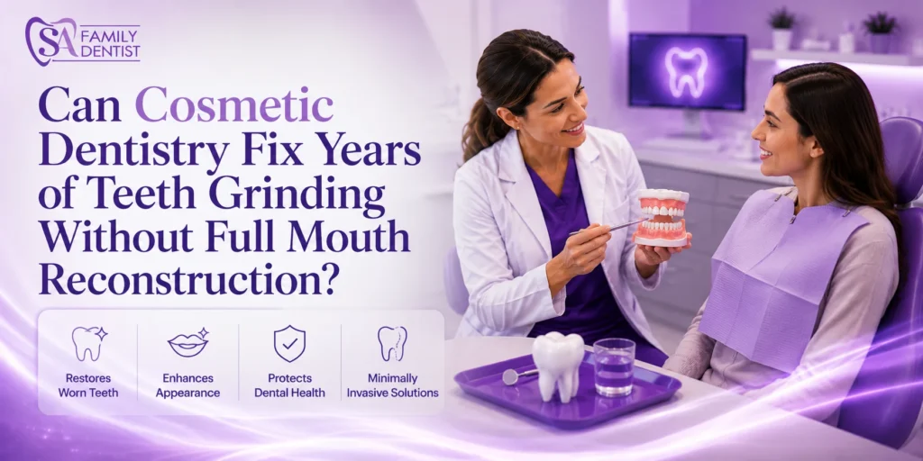 Cosmetic Dentistry Fix Years of Teeth Grinding